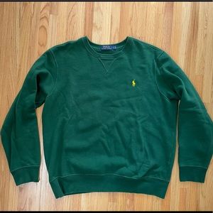 Polo crew neck sweatshirt. Size Large